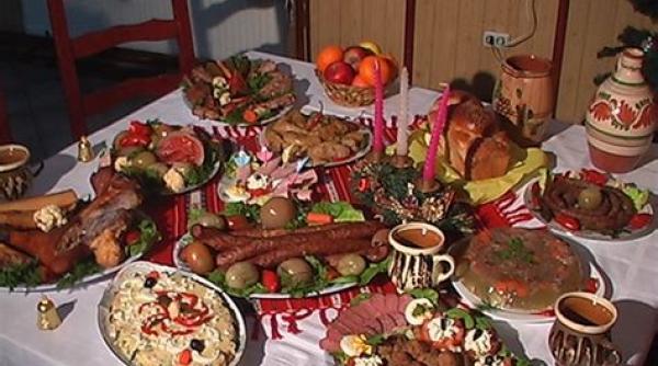 in satele banatene de boboteaza se mananca piftii pentru belsug