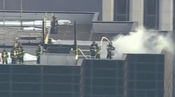 incendiu pe acoperisul trump tower din new york