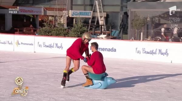 razvan si dani au renuntat la pantaloni in direct la 3 grade celsius