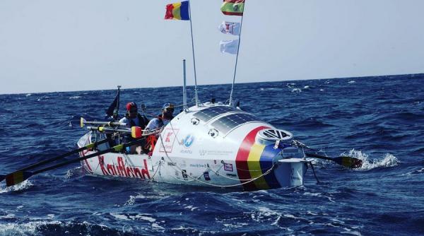 romanii record mondial la vaslit peste atlantic