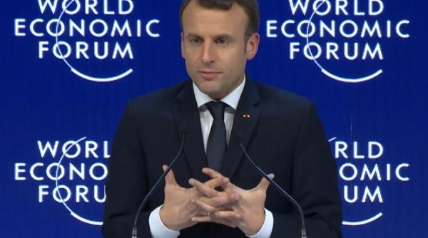 davos macron critica partidele nationaliste si readuce in discutie europa cu mai multe viteze
