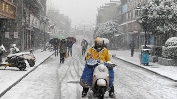 trafic perturbat in china din cauza zapezii