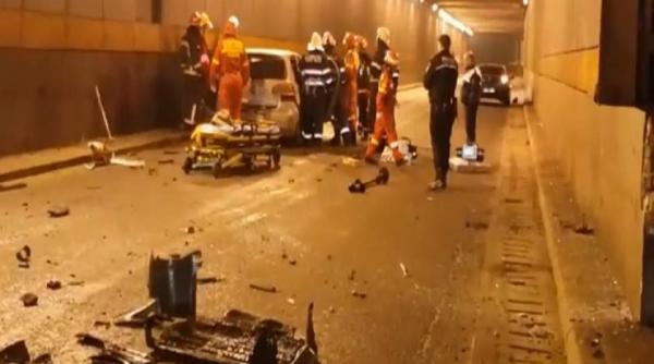 grav accident in pasajul obor din capitala