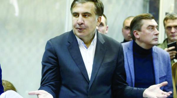 saakasvili saltat de la restaurant