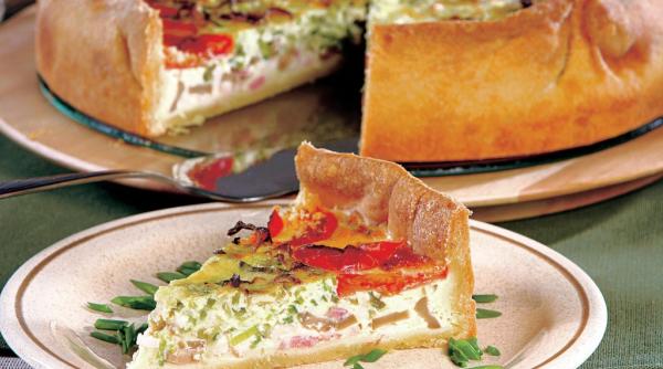 reteta zilei tarta cu pui si branzeturi