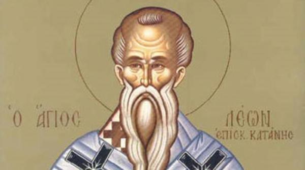 calendar religios 20 februarie sfantul leon episccopul cataniei si lupta lui cu vrajitorul eliodor