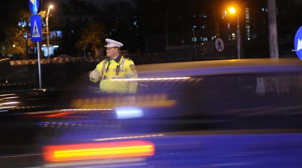 politist acrosat de un autoturism in timp ce verifica documentele unui sofer in capitala