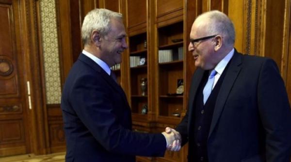 dragnea dupa intalnirea cu timmermans sper ca nu vom mai discuta de lucruri diferite iar adevarul sa fie in alta parte