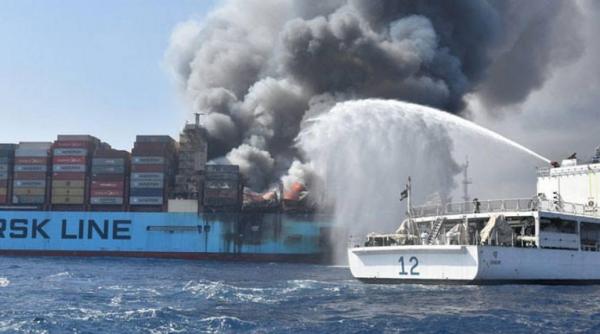 navigatorul roman care se afla pe nava care a luat foc a fost salvat