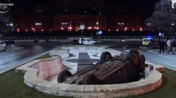 accident teribil in bucuresti un sofer a plonjat cu masina direct intr o fantana