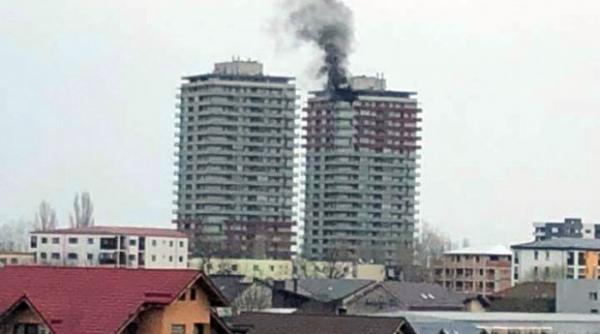 incendiu la un bloc de locuinte din berceni
