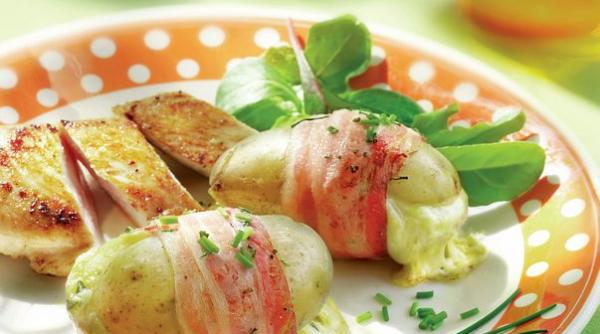 reteta zilei cartofi noi in bacon