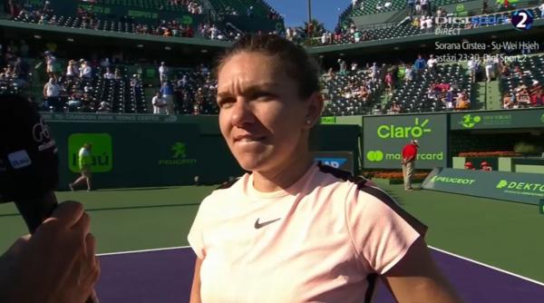 simona halep in turul al treilea dupa un meci chinuitor