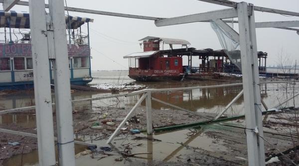 nivelul dunarii se apropie de cota de atentie