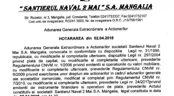 damen cumpara 51 din actiunile santierului naval 2 mai sa