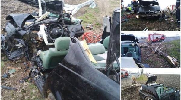 doi tineri un baiat si o fata sunt in stare critica la spital dupa ce masina in care se aflau s a facut praf
