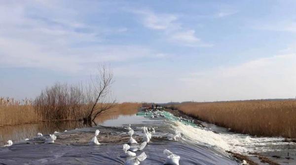 teleorman autoritatile au decis inundarea controlata a unui teren din apropierea lacului suhaia