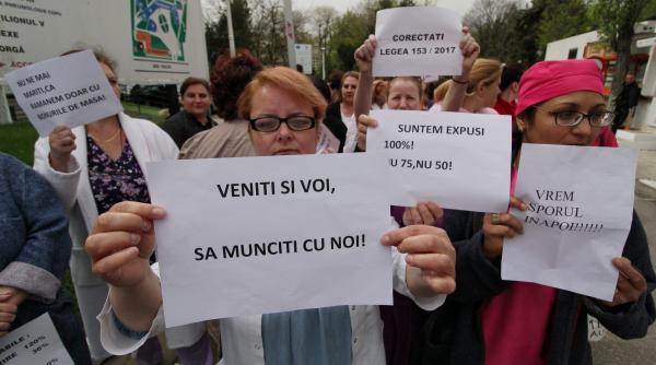 protestele personalului sanitar continua
