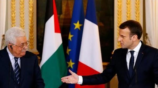 emmanuel macron a discutat cu mahmoud abbas inaintea vizitei sale la washington