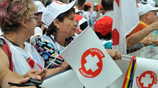 trafic restrictionat in zona piata victoriei cu ocazia protestului sanitas
