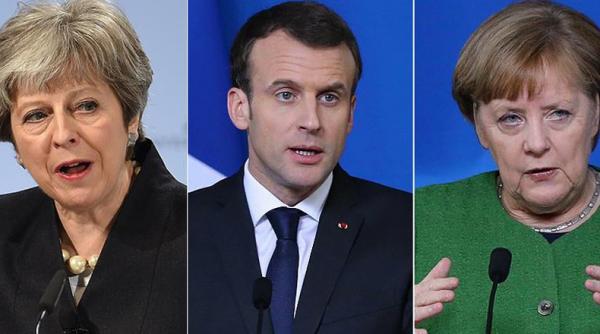 macron merkel si may sustin acordul nuclear trump e indecis rouhani refuza sa negocieze