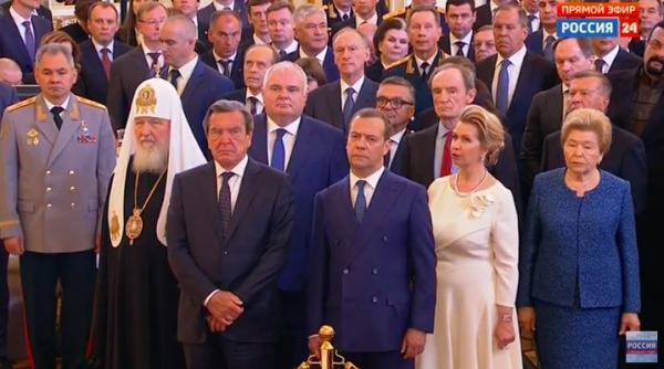 invitat surpriza la ceremonia de investire a lui vladimir putin