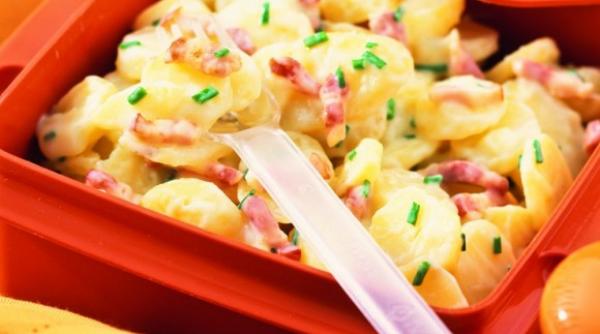 reteta zilei salata de cartofi noi cu bacon
