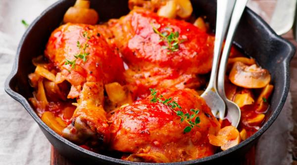 reteta zilei pui marengo