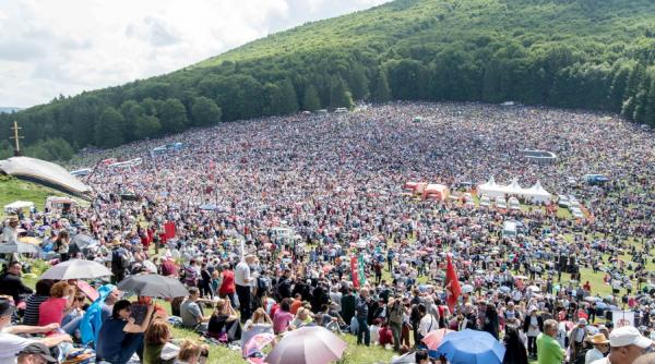 rusaliile catolice de la sumuleu ciuc au strans o ultime impresionanta de credinciosi