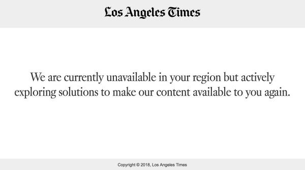 platforme online de stiri din sua afectate de noile reguli din uniunea europeana pentru protectia datelor