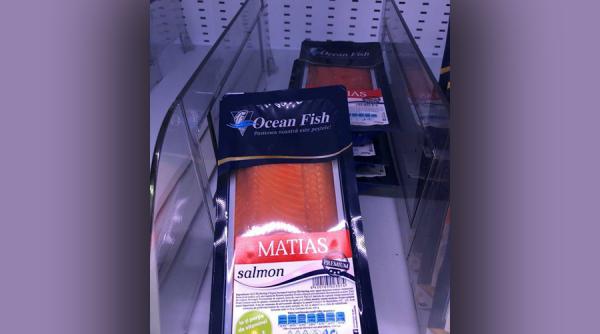 mega image amendat de opc pentru ca vindea somon fara somon