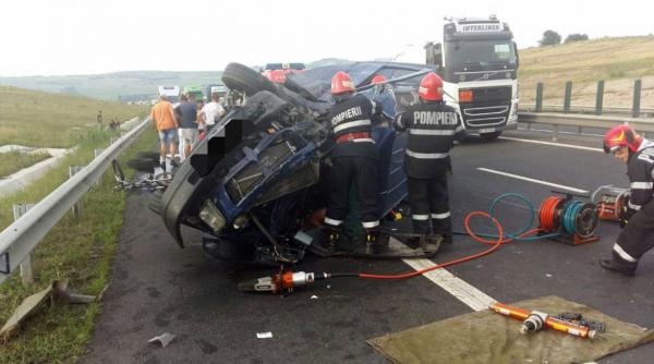 un mort si 5 raniti intr un accident pe autostrada sibiu deva