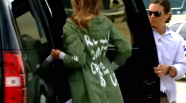 gafa uriasa a melaniei trump ce scria pe spatele hainei primei doamne