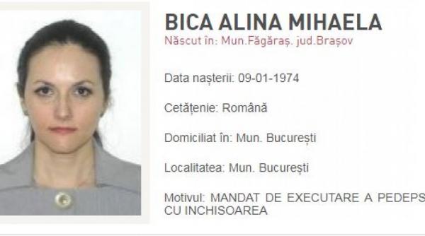 alina bica a fost data oficial in urmarire generala de politia romana