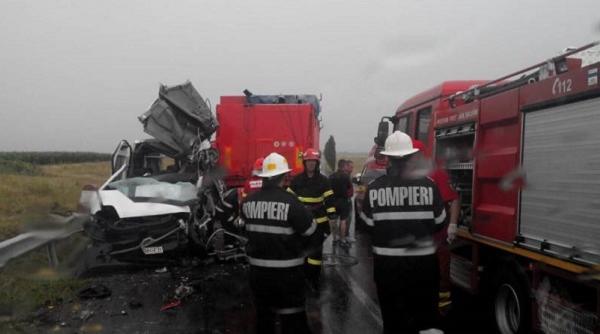 accident cu patru victime din care trei incarcerate in braila
