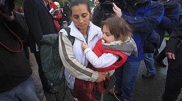 o tabara de romi a fost evacuata din roma