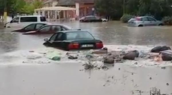 cernavoda inundat dupa o ploaie torentiala
