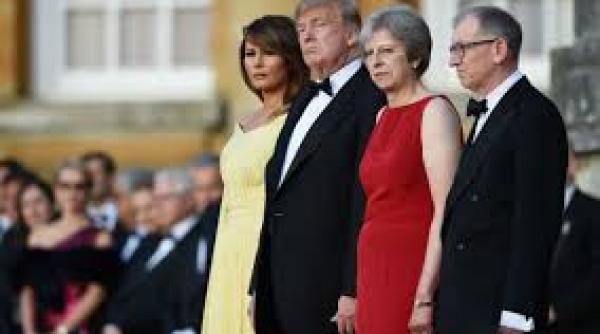 melania trump si philip may relaxati in pofida polemicii declansate de noile declaratii ale lui trump