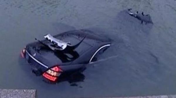 accident teribil in timis un sofer care a adormit la volan a plonjat cu masina in albia unui rau