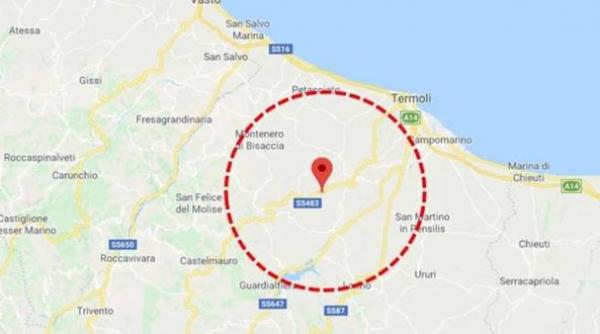un cutremur de suprafata de 5 3 grade pe scara richter a zguduit sud estul italiei