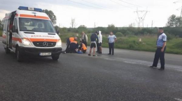un adolescent de 15 ani a fost lovit de o masina pe dn 17 in zona unei treceri de pietoni