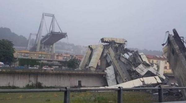 expertii atrag atentia ca partea de vest a podului prabusit la genova este nesigura