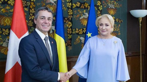 dancila a discutat cu seful diplomatiei elvetiene despre stimularea schimburilor economice bilaterale