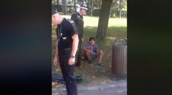 copil lovit de politie pentru patru pesti