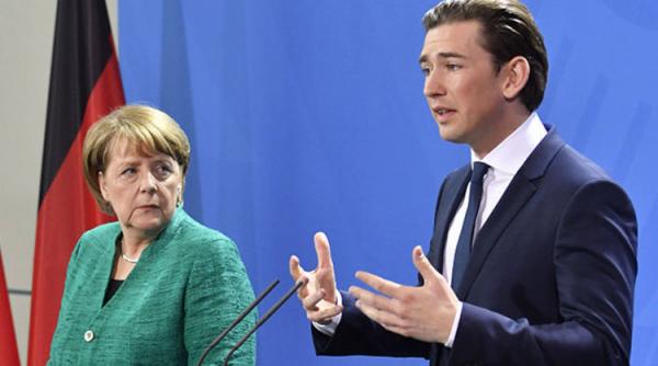 angela merkel si sebastian kurz au convenit asupra necesitatii cresterii controalelor la frontierele ue