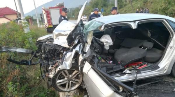 accident grav la intrarea in herculane pe e70