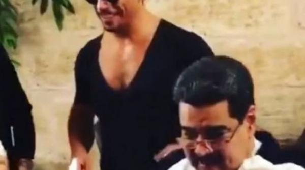 video presedintele venezuelei mananca friptura in timp ce populatia tarii moare de foame