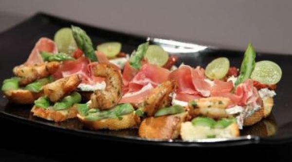 reteta zilei tapas cu creveti si branza