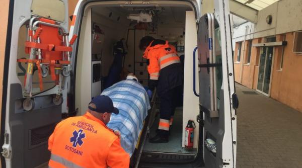 barbat in stare grava dupa ce a cazut in cap de la inaltime in incinta unui depozit de marfa in vaslui