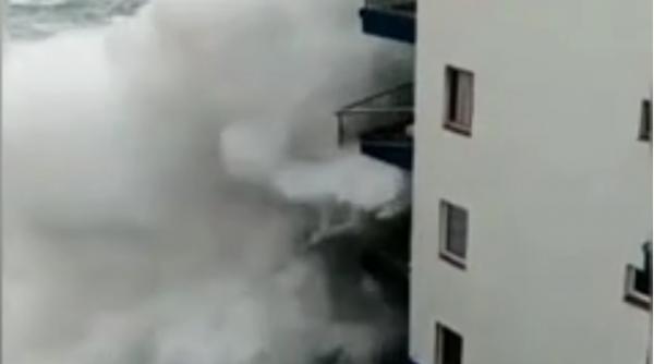 video imagini spectaculoase cu o furtuna in tenerife